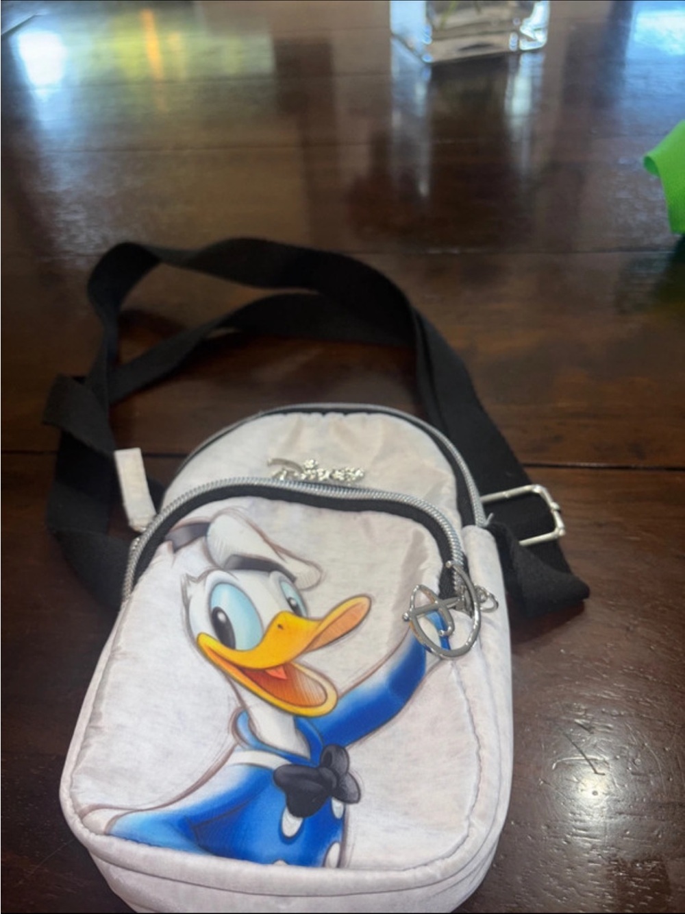 Disney Donald Duck 100th Anniversary Crossbody Phone Bag with Black Strap